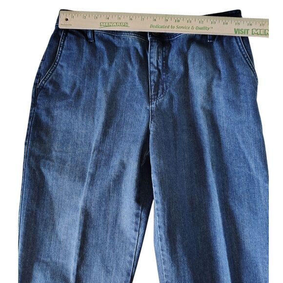 Liz Claiborne Audra Straight Leg Denim Capri Jeans High-rise Size 12 Women's - Picture 3 of 9